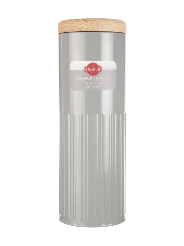 Bakehouse Grey Tall Grey Storage Canister - Image 4 of 4