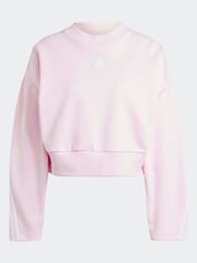 adidas Pink Sportswear Future Icons 3-Stripes Sweatshirt - Image 7 of 7