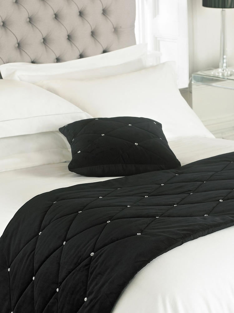 Riva Home Black Diamanté Runner - Image 1 of 1