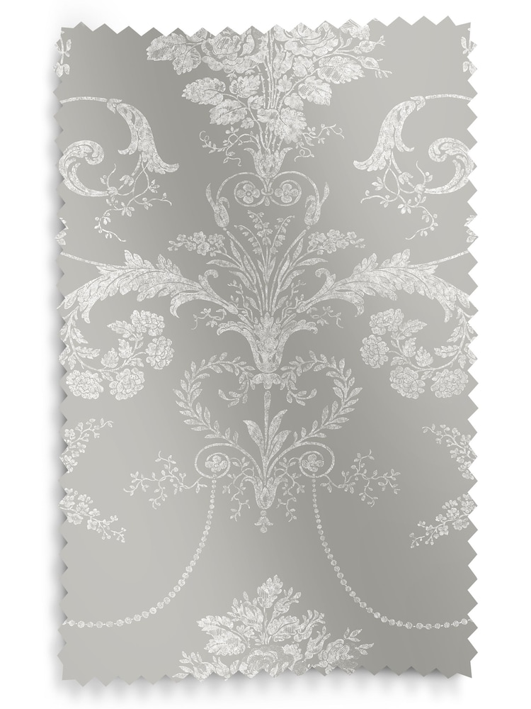 Laura Ashley Grey Josette Steel Made to Measure Roman Blind - Image 7 of 7