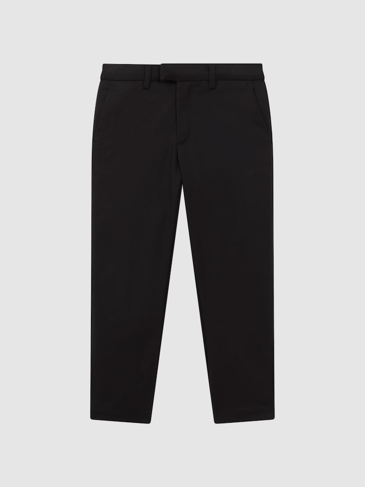 Reiss Black Eastbury Junior Slim Fit Tapered Chinos - Image 2 of 6
