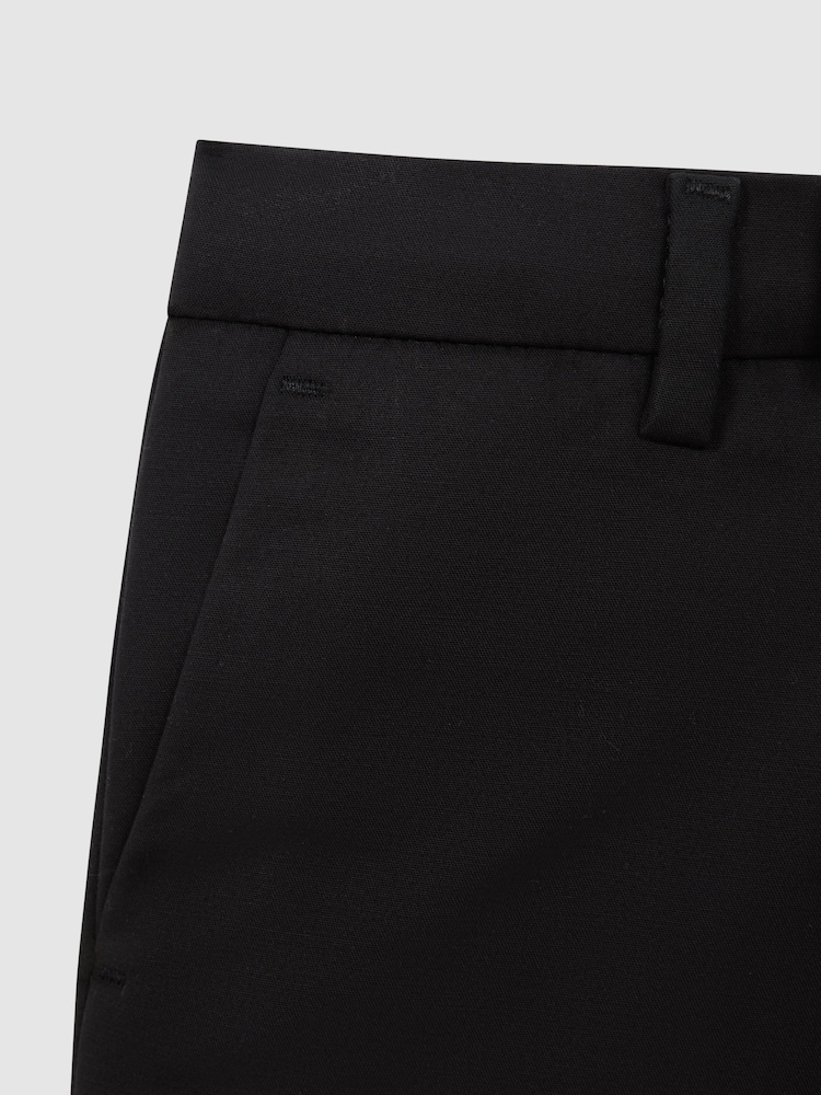 Reiss Black Eastbury Junior Slim Fit Tapered Chinos - Image 6 of 6