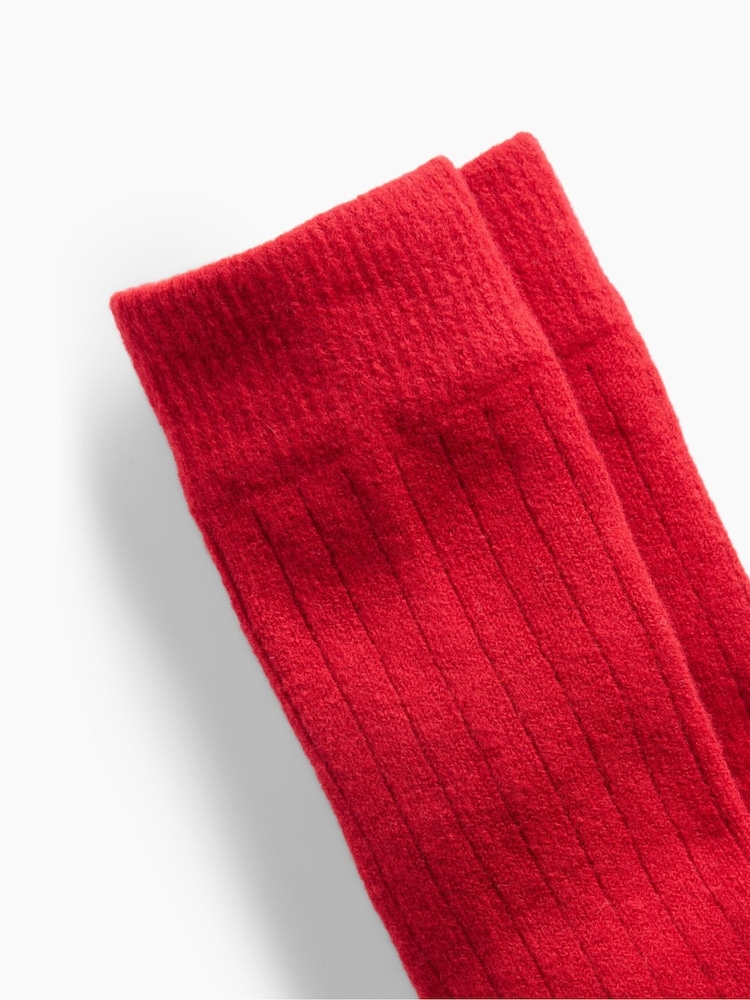 Gap Red CashSoft Crew Socks - Image 2 of 2 Gap Red CashSoft Crew Socks - Image 2 of 2