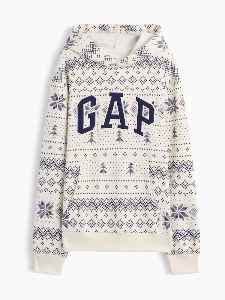 Gap Grey Relaxed Logo Hoodie - Image 4 of 4 Gap Grey Relaxed Logo Hoodie - Image 4 of 4