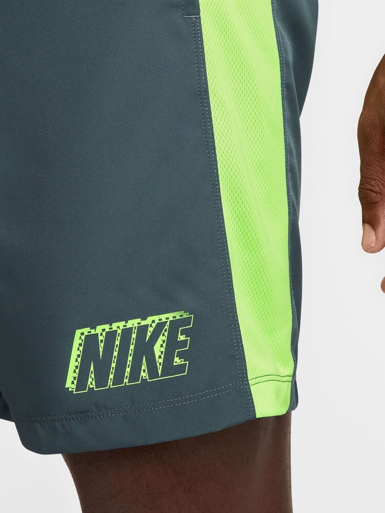 Nike Dark Green Dri-Fit Academy Training Shorts - Image 4 of 4