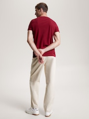 Tommy Hilfiger Red Stretch Slim Fit T-Shirt - Image 2 of 3