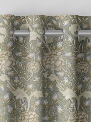 William Morris At Home Sage Green Wild Tulip Made to Measure 100% Cotton Curtains - Image 7 of 9