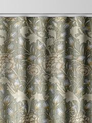 William Morris At Home Sage Green Wild Tulip Made to Measure 100% Cotton Curtains - Image 8 of 9