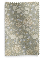 William Morris At Home Sage Green Wild Tulip Made to Measure 100% Cotton Curtains - Image 9 of 9