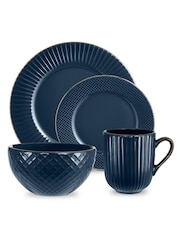 Tower 16 Piece Blue Dinnerware Set - Image 2 of 2