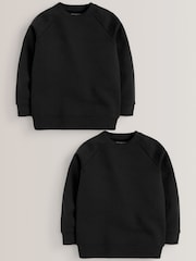 Black 2 Pack Crew Neck School Sweater (3-16yrs) - Image 1 of 3