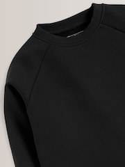Schwarz - Schulpullover mit Rundhalsausschnitt (3–16 Jahre) - Bild 4 von 4