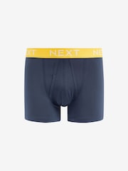 Navy Blue Bright Waistband 10 pack Waistband A-Front Boxers - Image 11 of 13