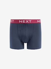 Navy Blue Bright Waistband 10 pack Waistband A-Front Boxers - Image 2 of 13