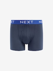 Navy Blue Bright Waistband 10 pack Waistband A-Front Boxers - Image 9 of 13
