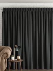 Charcoal Grey 100% Cotton Made To Measure Curtains - Image 2 of 9