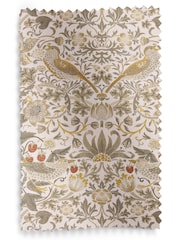 William Morris At Home Cream Strawberry Thief Made to Measure 100% Cotton Curtains - Image 9 of 9