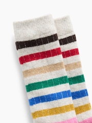 Gap Grey Multi Stripe CashSoft Crew Socks - Image 2 of 2