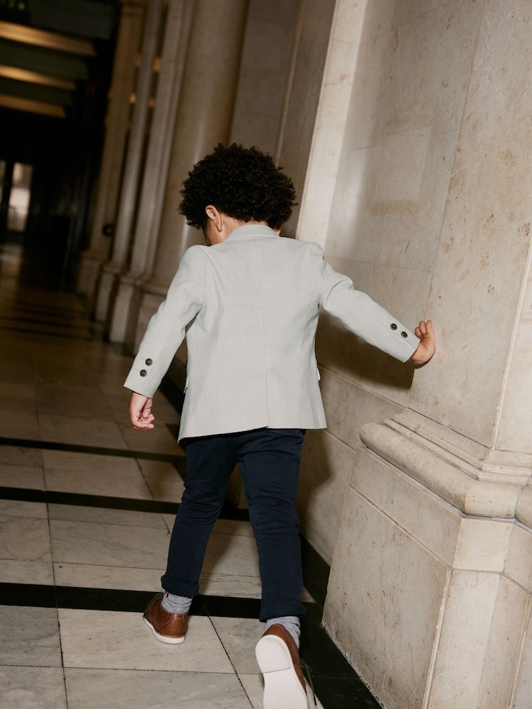 Neutraal - Blazer met linnen (3 mnd - 9 jr) - Image 3 of 8