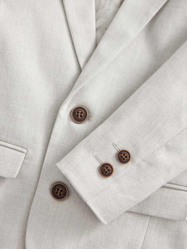 Neutraal - Blazer met linnen (3 mnd - 9 jr) - Image 7 of 8