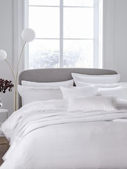 Bedeck Of Belfast White 300 Thread Count 100% Cotton Kham Oxford Pillowcase - Image 1 of 4