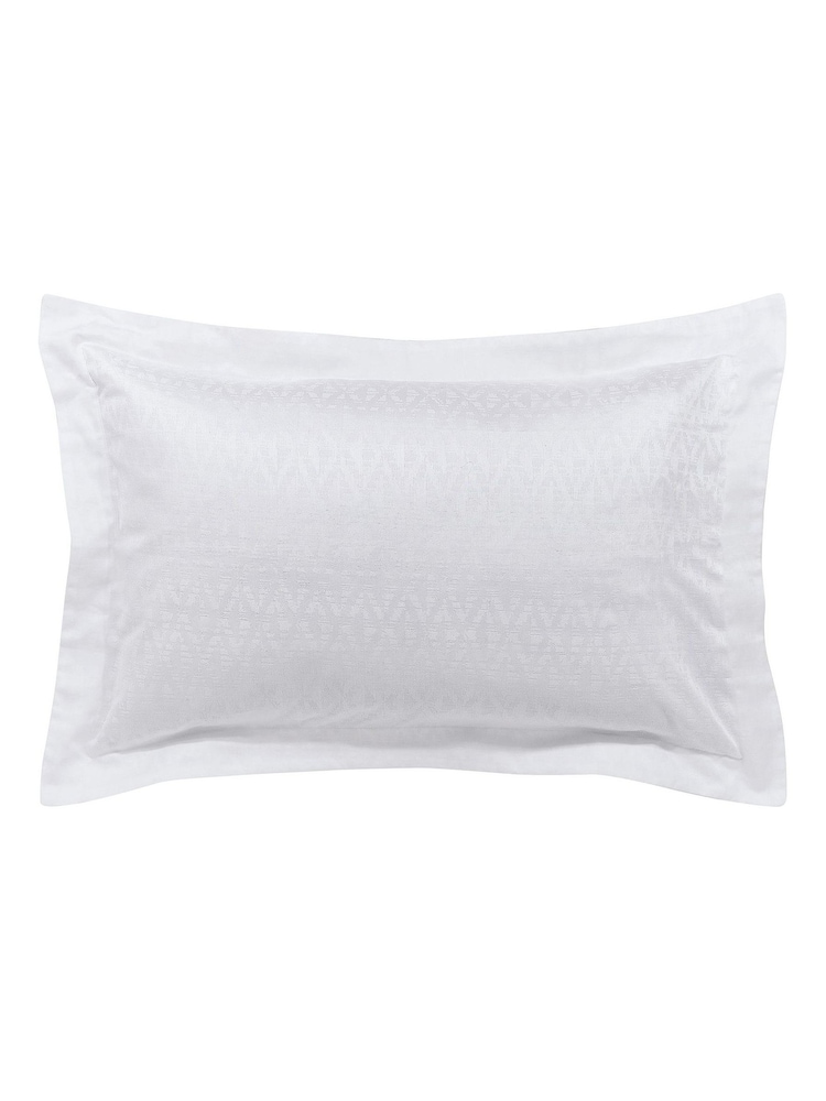 Bedeck Of Belfast White 300 Thread Count 100% Cotton Kham Oxford Pillowcase - Image 4 of 4