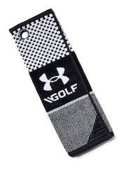 Under Armour Black/White 100% Cotton Golf Towel - Image 2 of 2