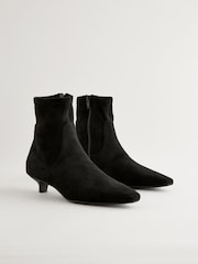 Black Forever Comfort® Chisel Toe Sock Boots - Image 1 of 8