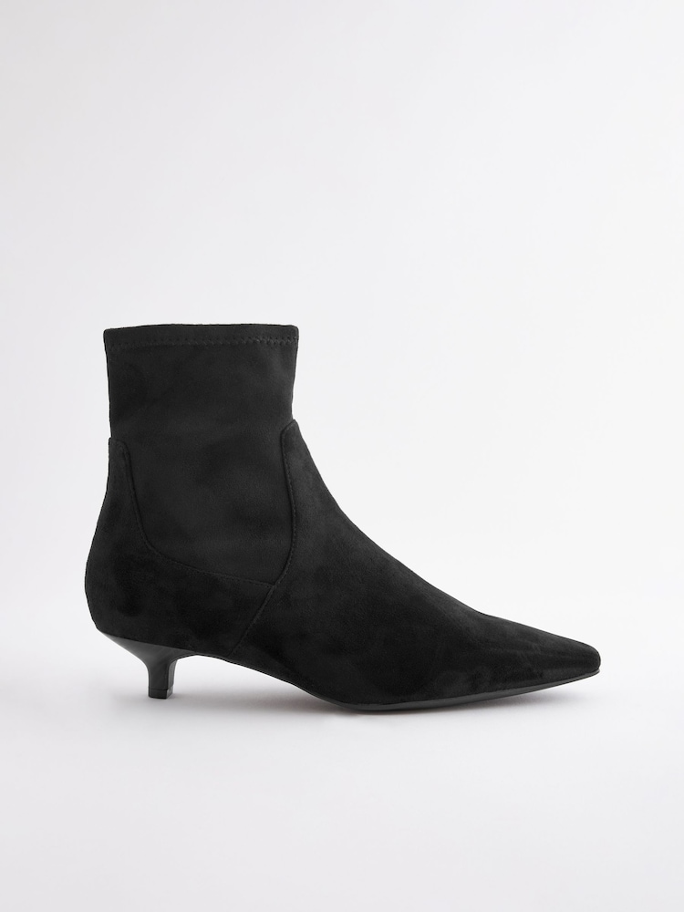 Black Forever Comfort® Chisel Toe Sock Boots - Image 5 of 8