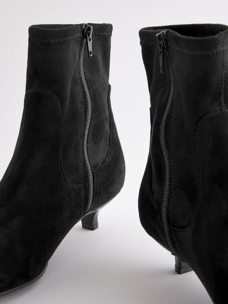 Black Forever Comfort® Chisel Toe Sock Boots - Image 6 of 8