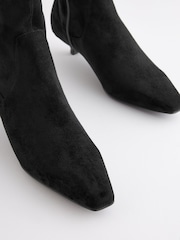 Black Forever Comfort® Chisel Toe Sock Boots - Image 7 of 8