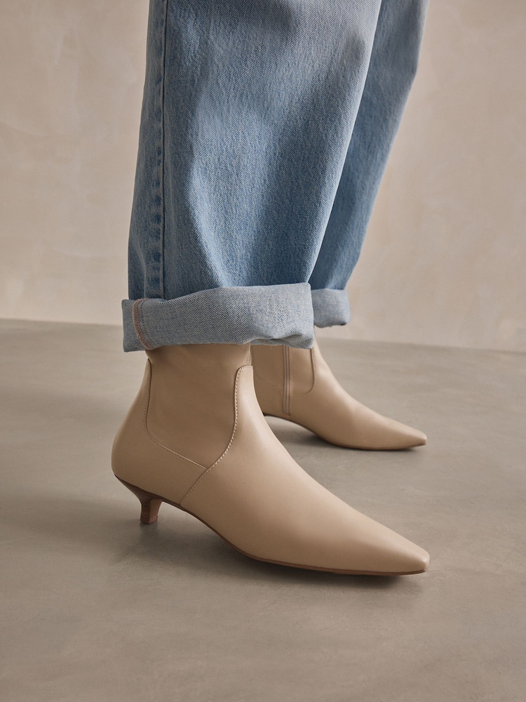 Cream Forever Comfort® Chisel Toe Sock Boots - Image 2 of 9