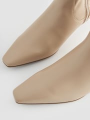 Cream Forever Comfort® Chisel Toe Sock Boots - Image 8 of 9