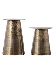 Gallery Home Bronze Lodi set of 2 Side Tables - Image 3 of 3