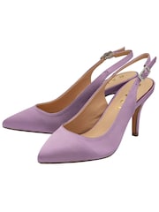 Ravel Purple Slingback Shoes On a Kitten Heels - Image 2 of 4