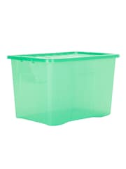 Wham Set of 2 Green Crystal 80L Storage Boxes and Lids - Image 6 of 6
