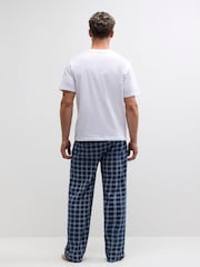 طقم بيجامة مربعات بكُم قصير من River Island - Image 3 of 5