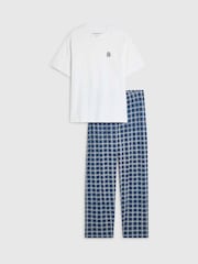 طقم بيجامة مربعات بكُم قصير من River Island - Image 5 of 5