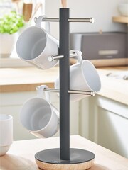 Tower Grey Scandi 6 Cup Mug Tree - Image 1 of 4