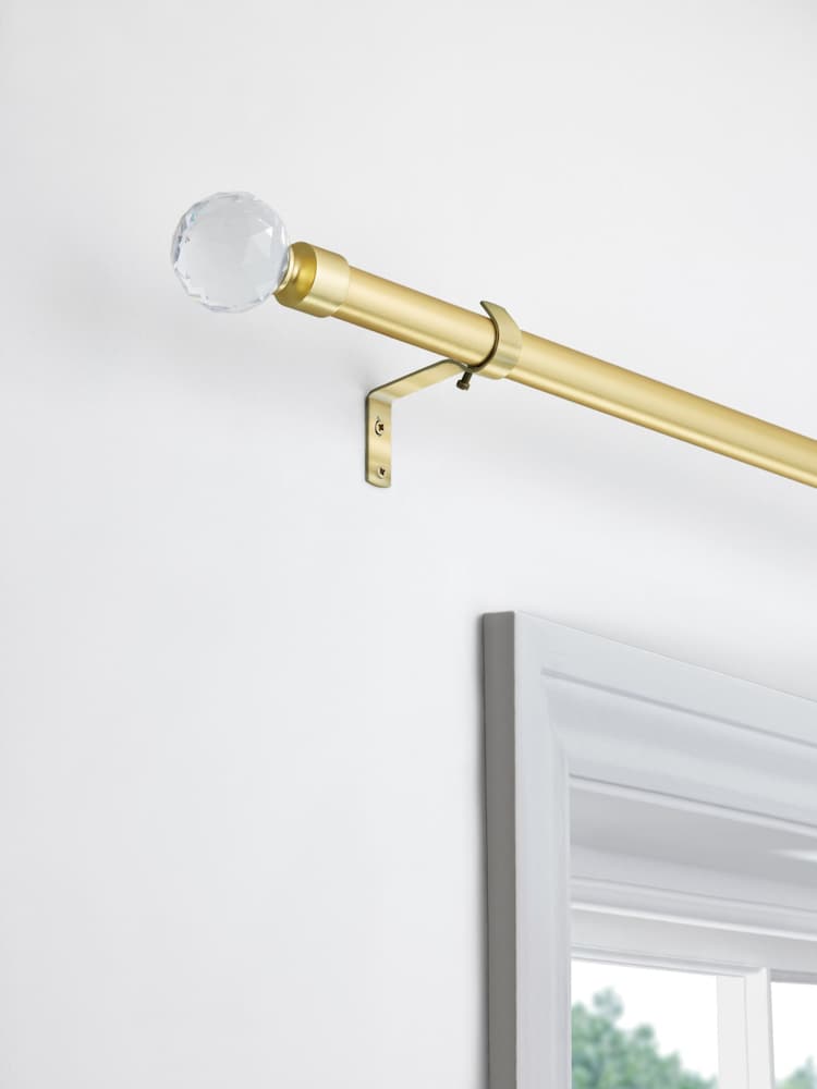 Gold 28mm Isabel Extendable Curtain Pole Kit - Image 1 of 6