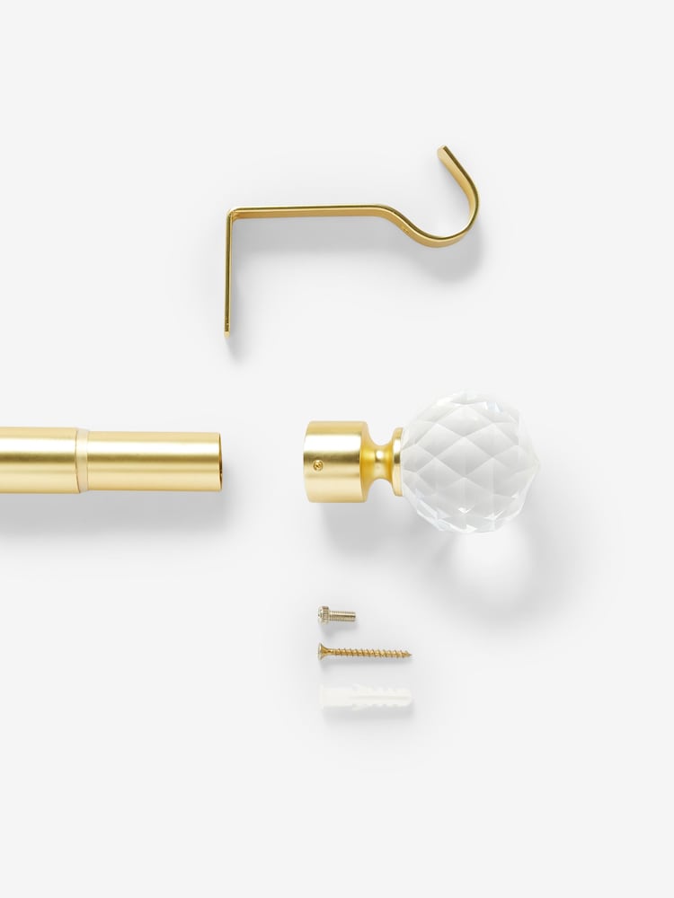 Gold 28mm Isabel Extendable Curtain Pole Kit - Image 6 of 6