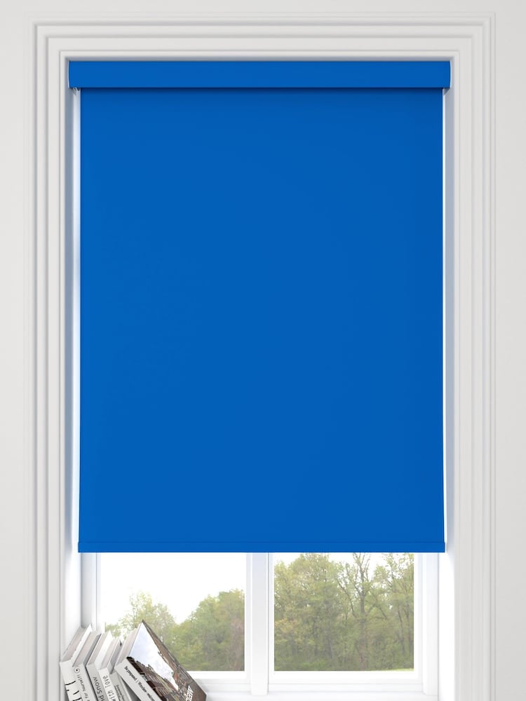 Powder Blue Haig Made To Measure Blackout Roller Blind - Image 1 of 5