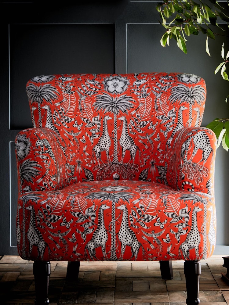 Emma Shipley Red Kruger Flame Dalston Chair - Image 1 of 4
