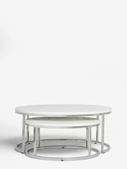 White Mode Gloss Round Coffee Table - Image 3 of 10