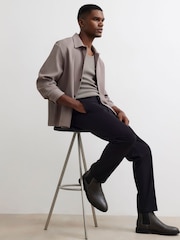 River Island Black Slim Fit Fine Texture Trousers - Image 3 of 4