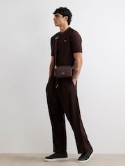 River Island Brown Slim Fit Ottoman T-Shirt - Image 3 of 3