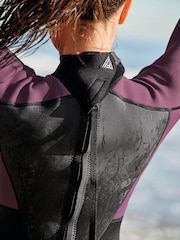 Black/Pink Full Length 2.8mm Neoprene Wetsuit - Image 3 of 12