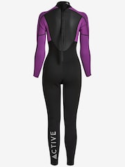 Black/Pink Full Length 2.8mm Neoprene Wetsuit - Image 6 of 12