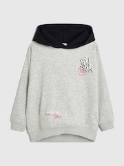 River Island Regular Fit Grafitti Hoodie - Image 1 de 4