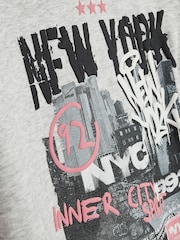 River Island Regular Fit Grafitti Hoodie - Image 3 de 4